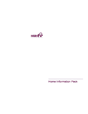Home Information Pack Index Form