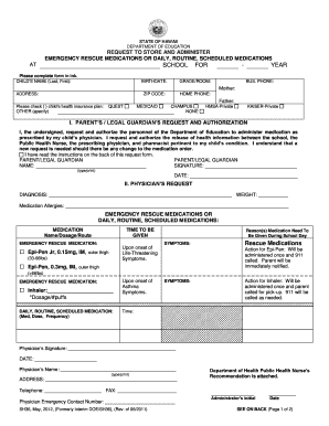 Hawaii School Medication Authorization Form