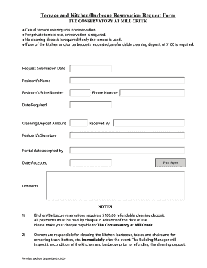Terrace and Kitchen/Barbecue Reservation Request Form - The ... - theconservatory shawwebspace