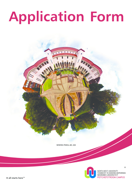 North-West University Application Form