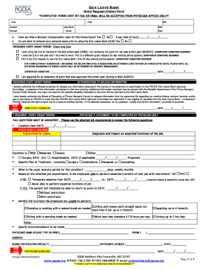 Sick Leave Bank Grant Request Form