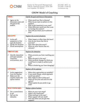 GROW Model Coaching Template