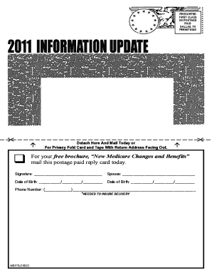 Medicare Changes and Benefits Request Form