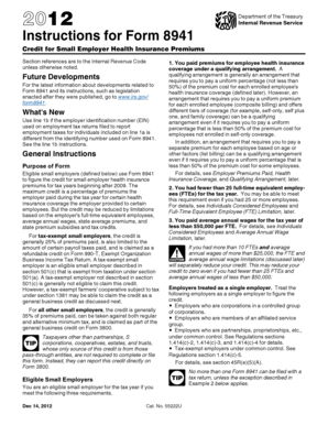 Form 8941 Instructions