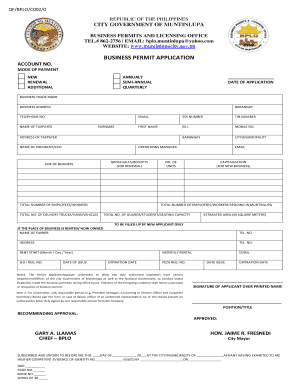 Business Permit Application