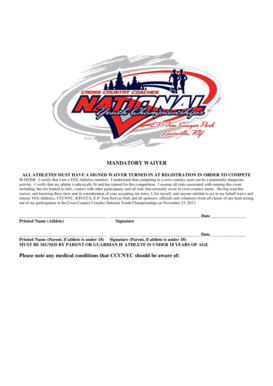 YES-Athletics Waiver Form