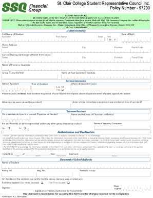 Attending Physician and Dentist Statement Form