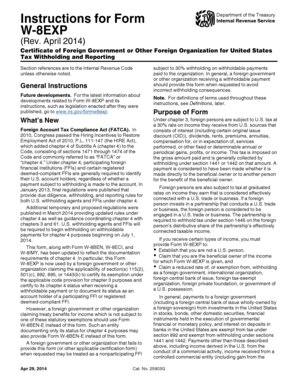 IRS Form W-8EXP