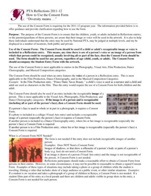 PTA Reflections 2011-12 Consent Form