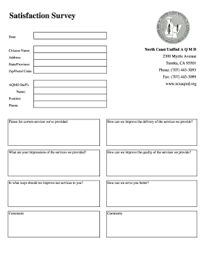 Satisfaction Survey