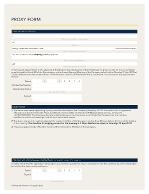 CPA Australia Annual General Meeting Notice