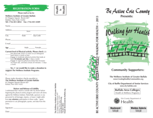 Walking for Health Registration Form