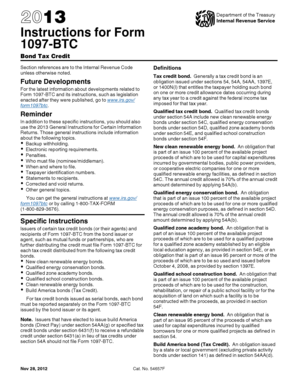 IRS Form 1097-BTC Instructions