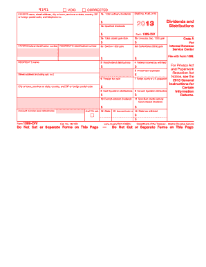 IRS Form 1099-DIV 2013