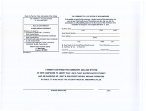 Student Medical Insurance Enrollment Form