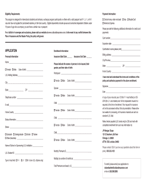 CISI International Student Insurance Application