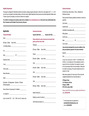 CISI International Student Insurance Application