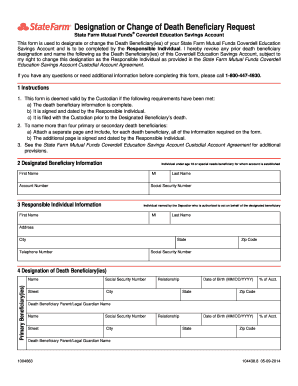 Death Beneficiary Designation Form