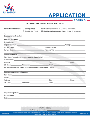 Zoning Application Form