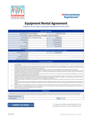 Equipment Rental Agreement