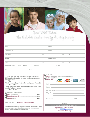 PENS Membership Application Form