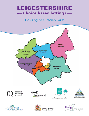 Leicestershire Housing Application Form