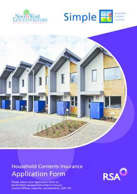 Household Contents Insurance Application Form