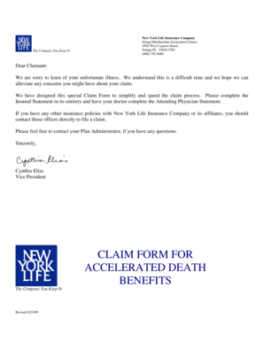 Accelerated Death Benefit Claim Form