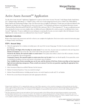 Active Assets Account Application