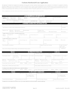Construction Loan Application