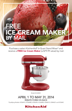 KitchenAid Ice Cream Maker Rebate Form