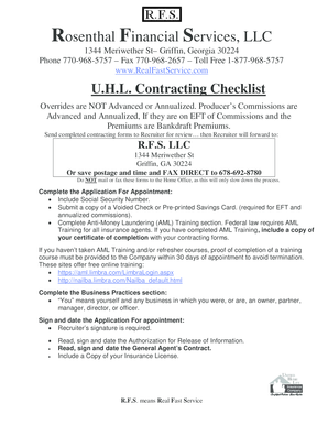 General Agent Application For Appointment