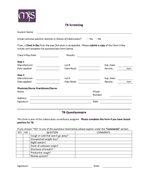 TB Screening Form
