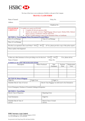 Travel Claim Form