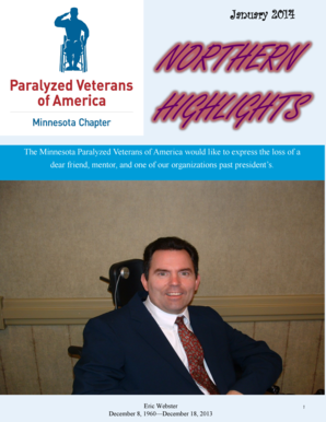 Cfisd calendar - January 2014 - Minnesota Paralyzed Veterans - mnpva