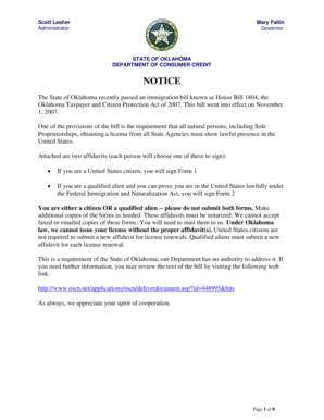 Oklahoma Precious Metal & Gem Employee License Application