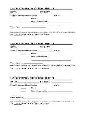 Fillable Online LYNCOURT UNION FREE SCHOOL DISTRICT Fax Email Print