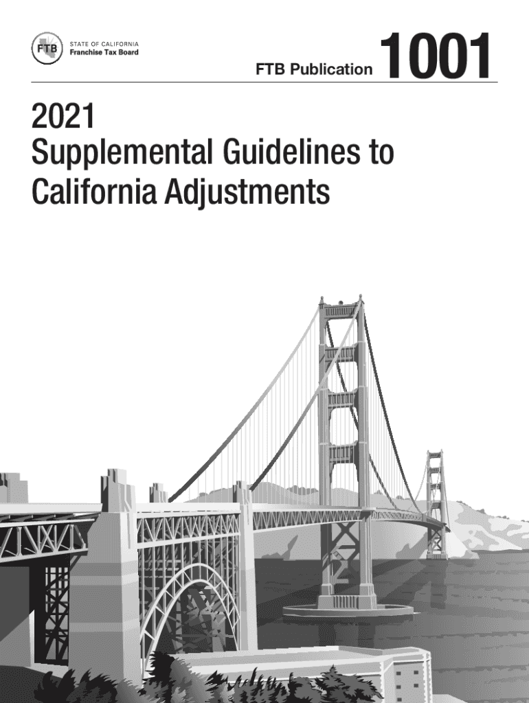 1001 supplemental guidelines to california adjustments Preview on Page 1