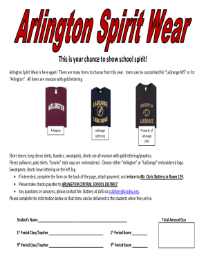 This is your chance to show school spirit