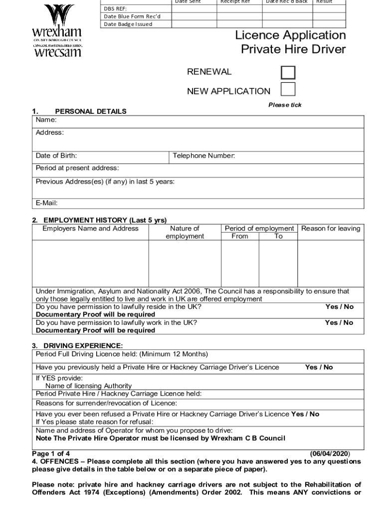 uk licence application driver Preview on Page 1