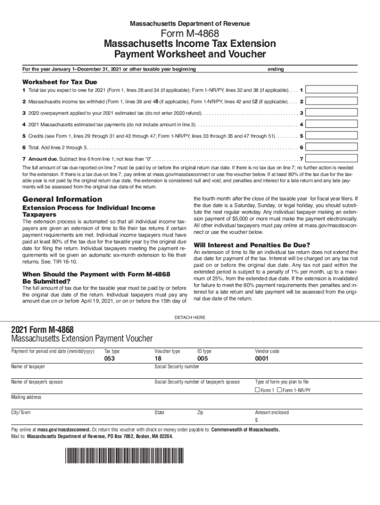 form m 4868 Preview on Page 1