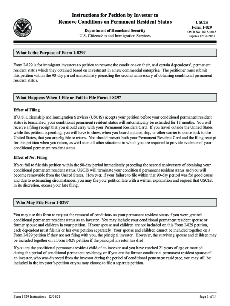 dhs uscis instructions petition Preview on Page 1