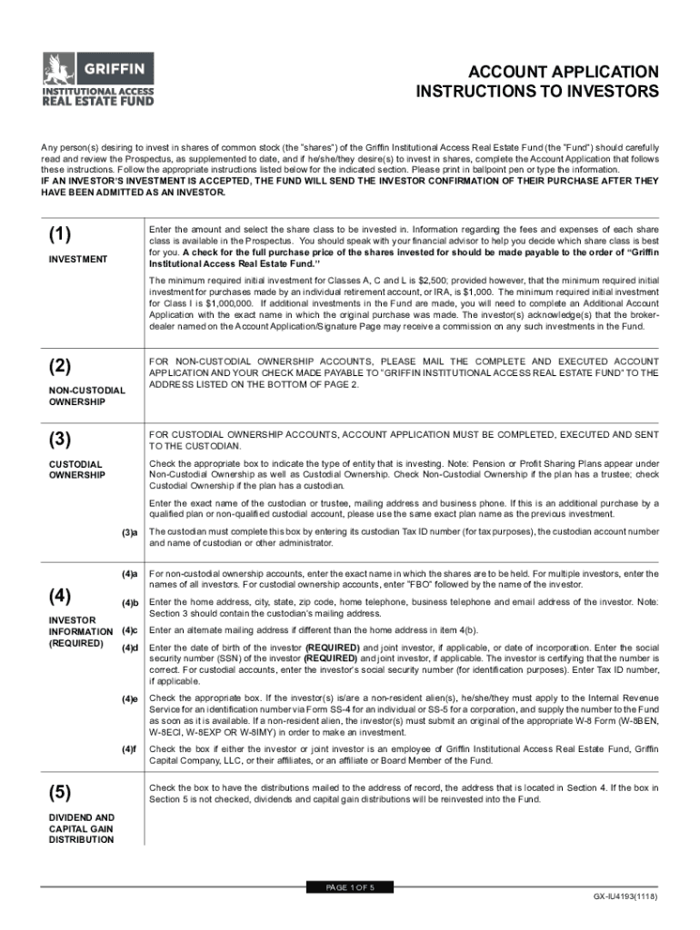 HAVE BEEN ADMITTED AS AN INVESTOR - Griffin Capital Preview on Page 1