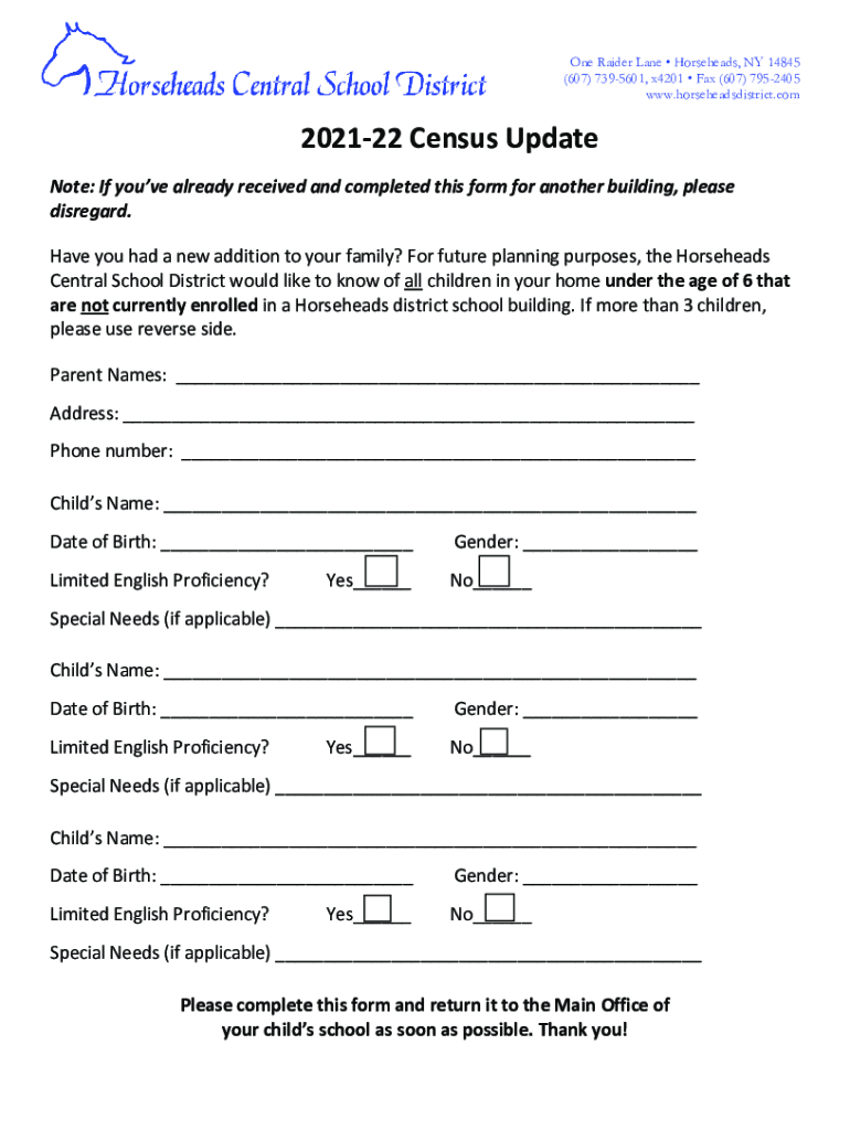 Fillable Online Gardner Road Elementary School Horseheads, NY 14845 Fax Email Print pdfFiller