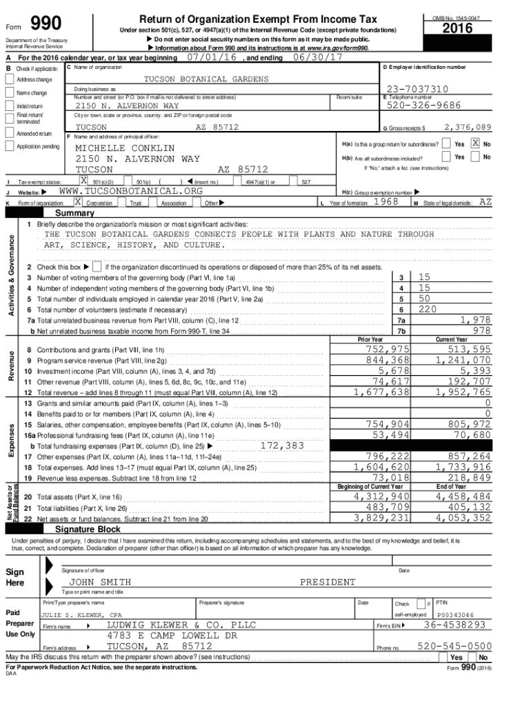 Fillable Online CS TBG Tucson Botanical Gardens Print
