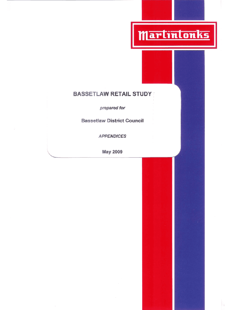 Fillable Online Retail Study Appendices Bassetlaw District Council