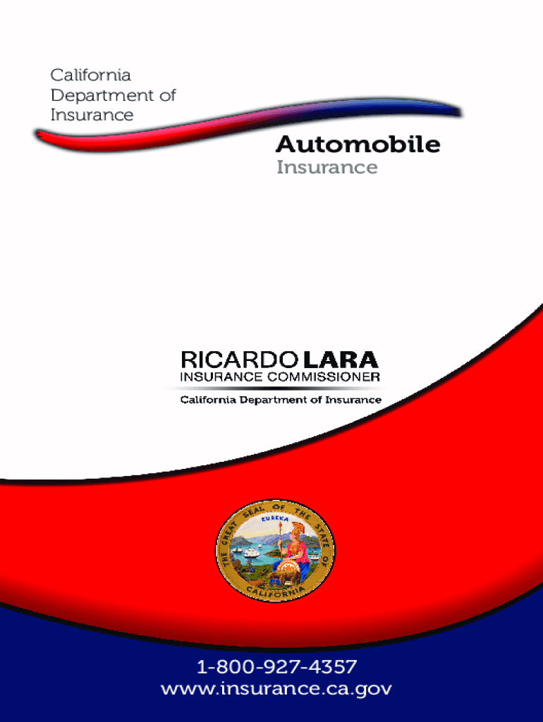 California automobile insurance coverage Fill out & sign online DocHub