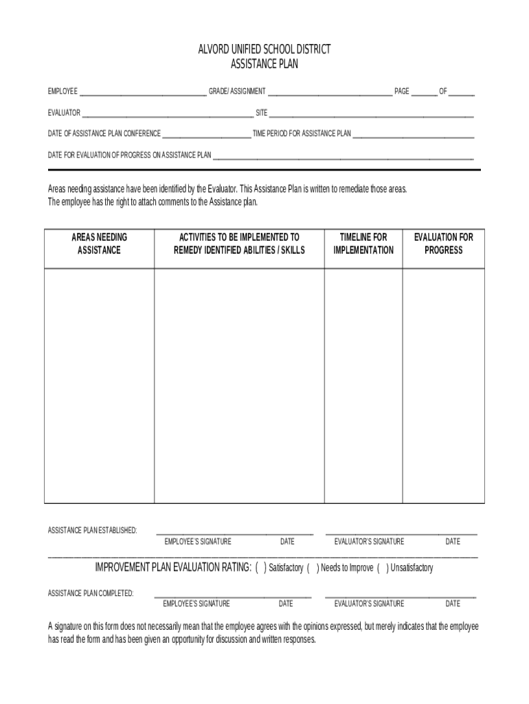 alvord-unified-school-district-assistance-plan-doc-template-pdffiller