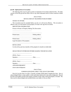 Transfer On Death Deed Maine - Fill and Sign Printable ...