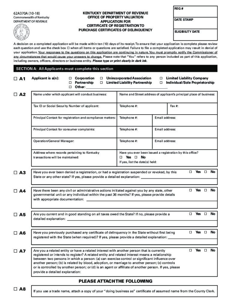 Fillable Online revenue ky Date Stamp Office Use Only KENTUCKY